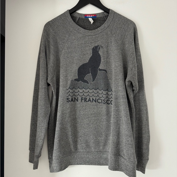 Culk San Francisco Grey Crewneck Sweatshirt - Picture 1 of 4